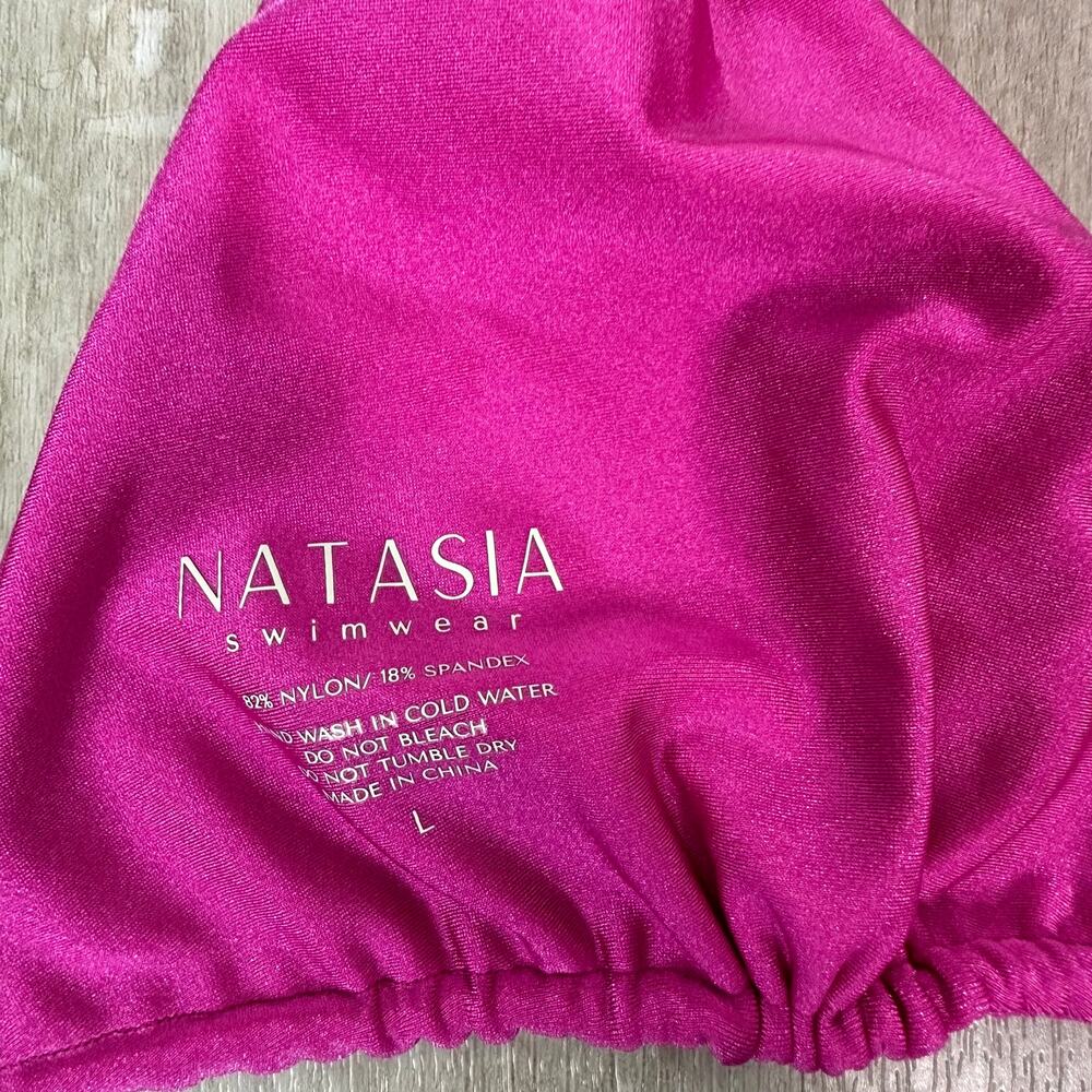 Natasia Swimwear Bikini Swimsuit in Azalea Pink Lilah top Krissy bottom - Picture 5 of 6